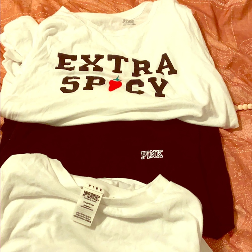3 VS Pink T Shirts!